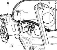  Снятие и установка замка двери Volkswagen Golf IV