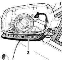  Снятие корпуса наружного зеркала Volkswagen Golf IV